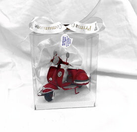 Bomboniera vespa in metallo con sacchetto