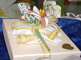 Confezione con orchidea